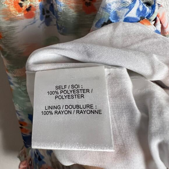 Tanya Taylor Bailey Floral Print Ruffled Wrap Mini Dress Size 2 - Picture 5 of 14